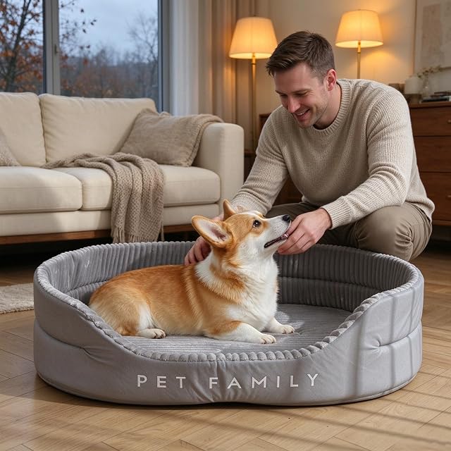 Foto 2 de 6 de PETCUTE Reversible Cama para Gatos y Cachorros,Lavable Cojín para Gatos y Perros Pequeños,Cama Cojín Suave…