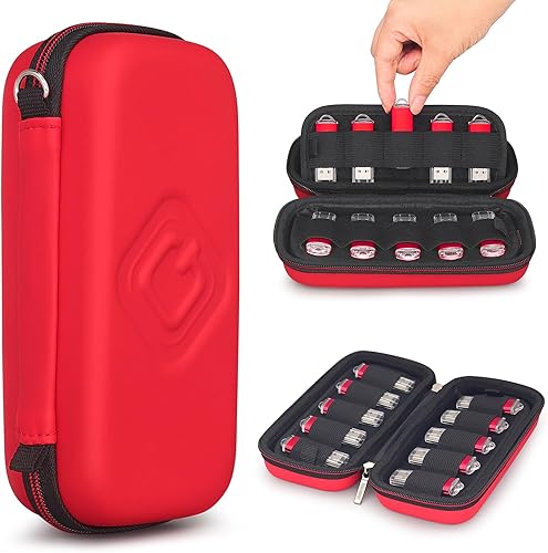 Miniatura 5 de Estuche organizador para unidad flash USB, compatible con 20 unidades de pulgar, soporte de memorias USB, estuche de almacenamiento duro, caja