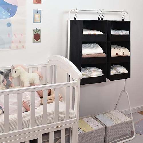 Miniatura 2 de GRANNY SAYS Paquete de 2 organizadores de estantes para armario y 2 estantes de almacenamiento colgantes para armario