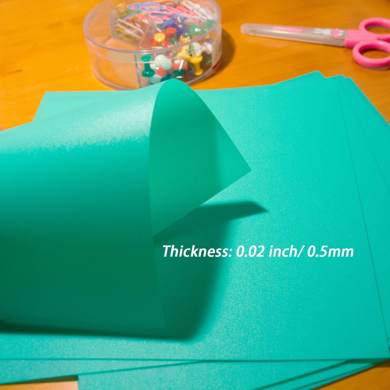 Green PVC Sheets - 10 Pack, 8x8" -5
