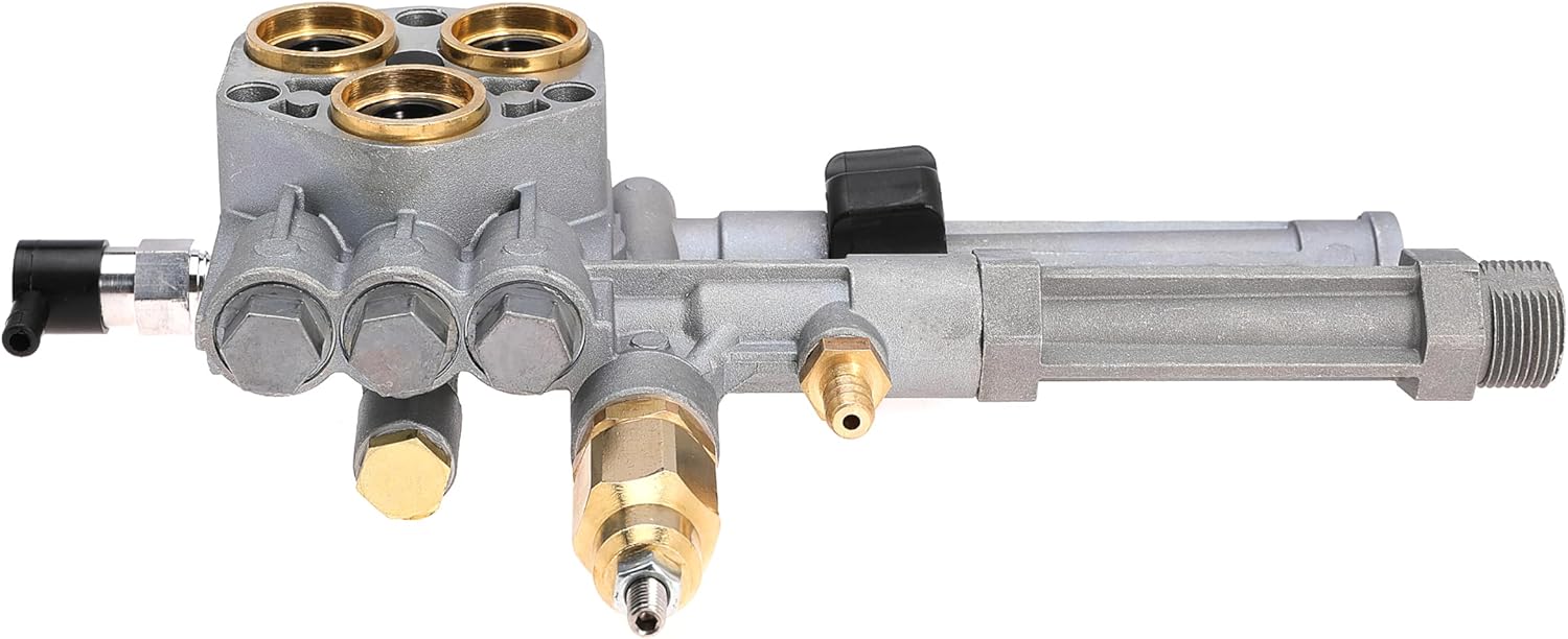 Complete Pressure Washer Pump Head Replace AR43361 43361 for SRMW2.3G28 SRMW2.4G28 Pumps for Annovi Reverberi for Toro for Troy Bilt with Unloader and Relief Valve