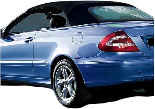 KUAFU Parte superior suave convertible compatible con Mercedes-Benz CLK W209 2004-2009 vinilo negro