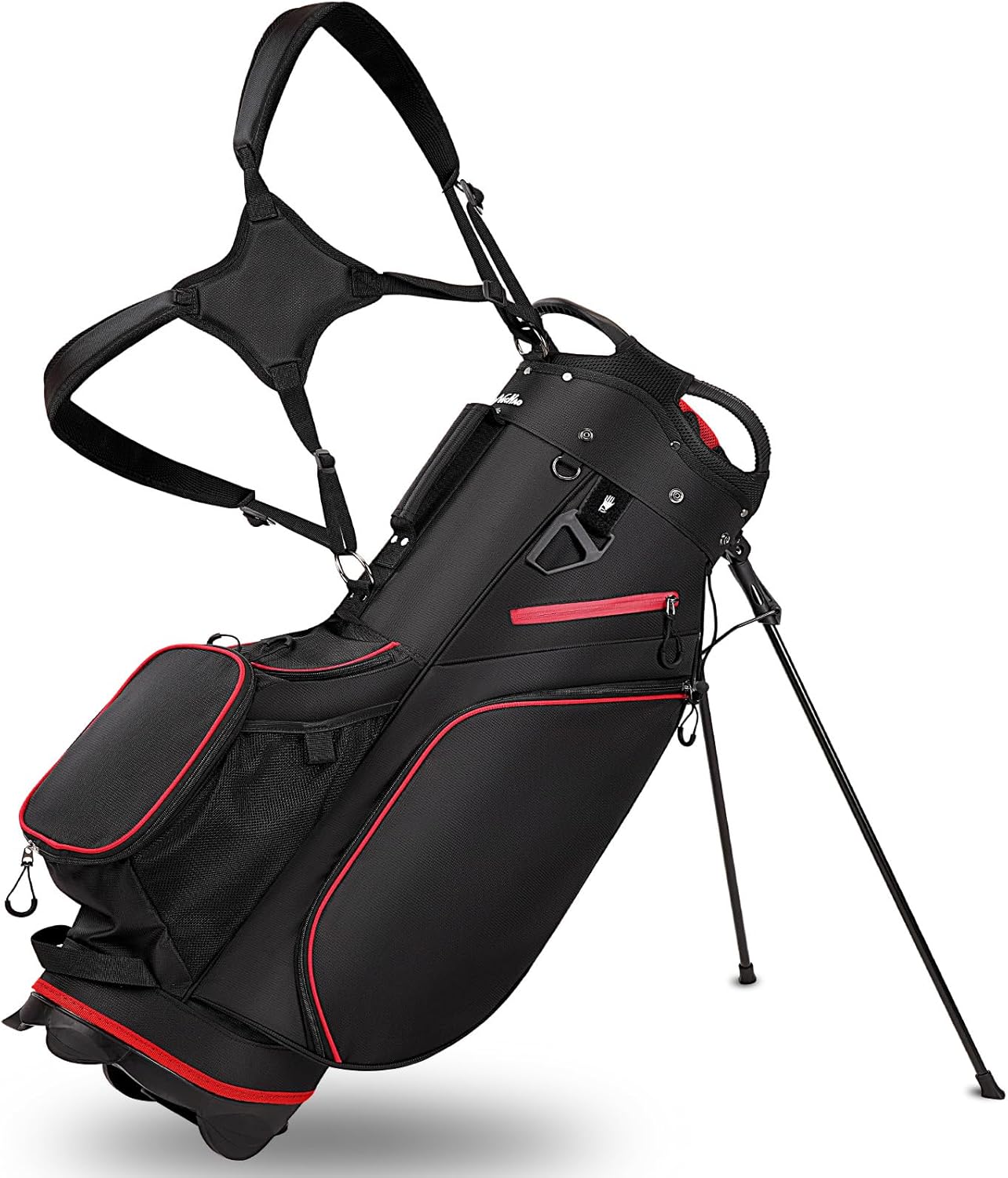 Golf Stand Bag for Men Navy 14 Way Divider Golf Bags, 6LB Lightweight Portable Walking/Riding Bags with Dust Cover, Strap