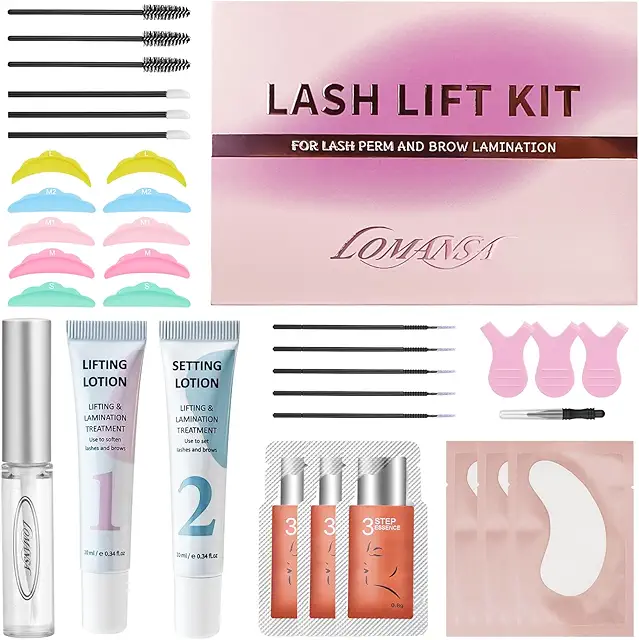 Lash Lift Kit: Complete Eyelash Lamination Set for Beginners, 15 Uses