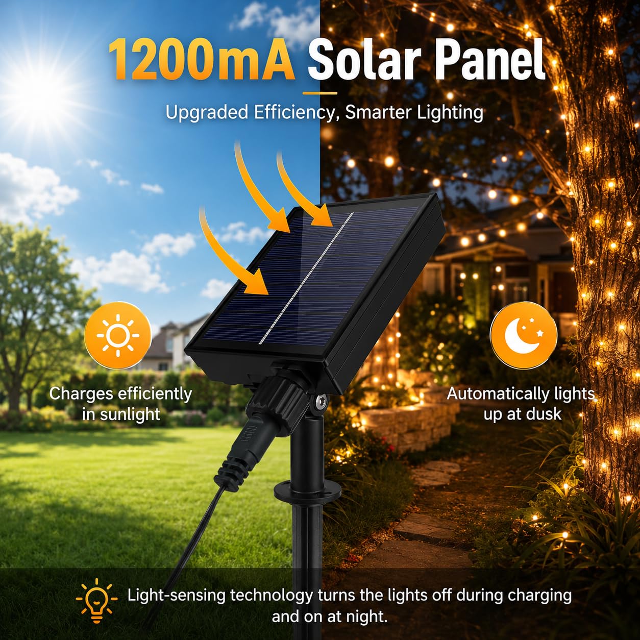 Solar Lichterkette Aussen LED Solarlichterkette 20-100M, 8 Modi Lichterketten IP67 Wasserdicht Außen Wetterfest Solar Lichterkette Camping Patio Party Grillen (Kaltweiß,1000 LEDs: 100M)