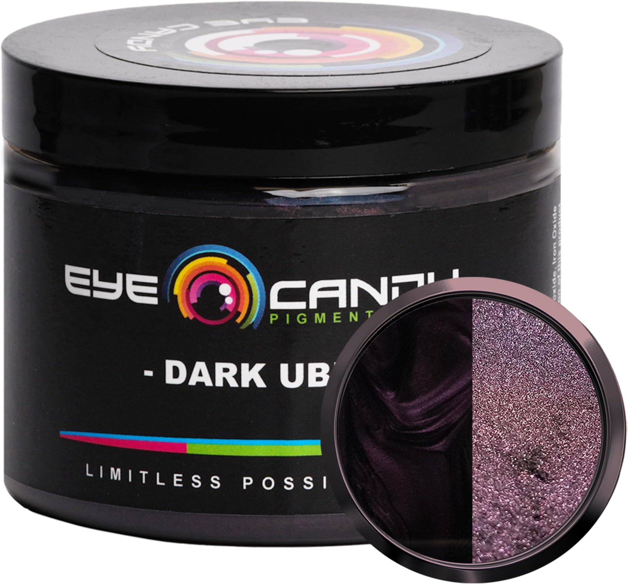 Pigments Premium Purple Mica Powder - Dark Ube (50gr) - for Epoxy, Resin, Soap, Paint, Woodworking, Acrylic Pouring, Bath Bombs, Fishing Lures - DIY Arts and Crafts Additive