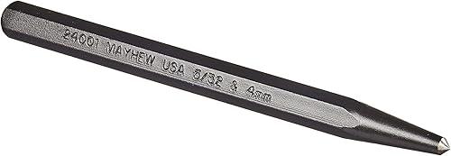 Miniatura 11 de Mayhew Tools 24000 Punzón central, 3/32" - 2.5 mm x 4", acabado de óxido negro