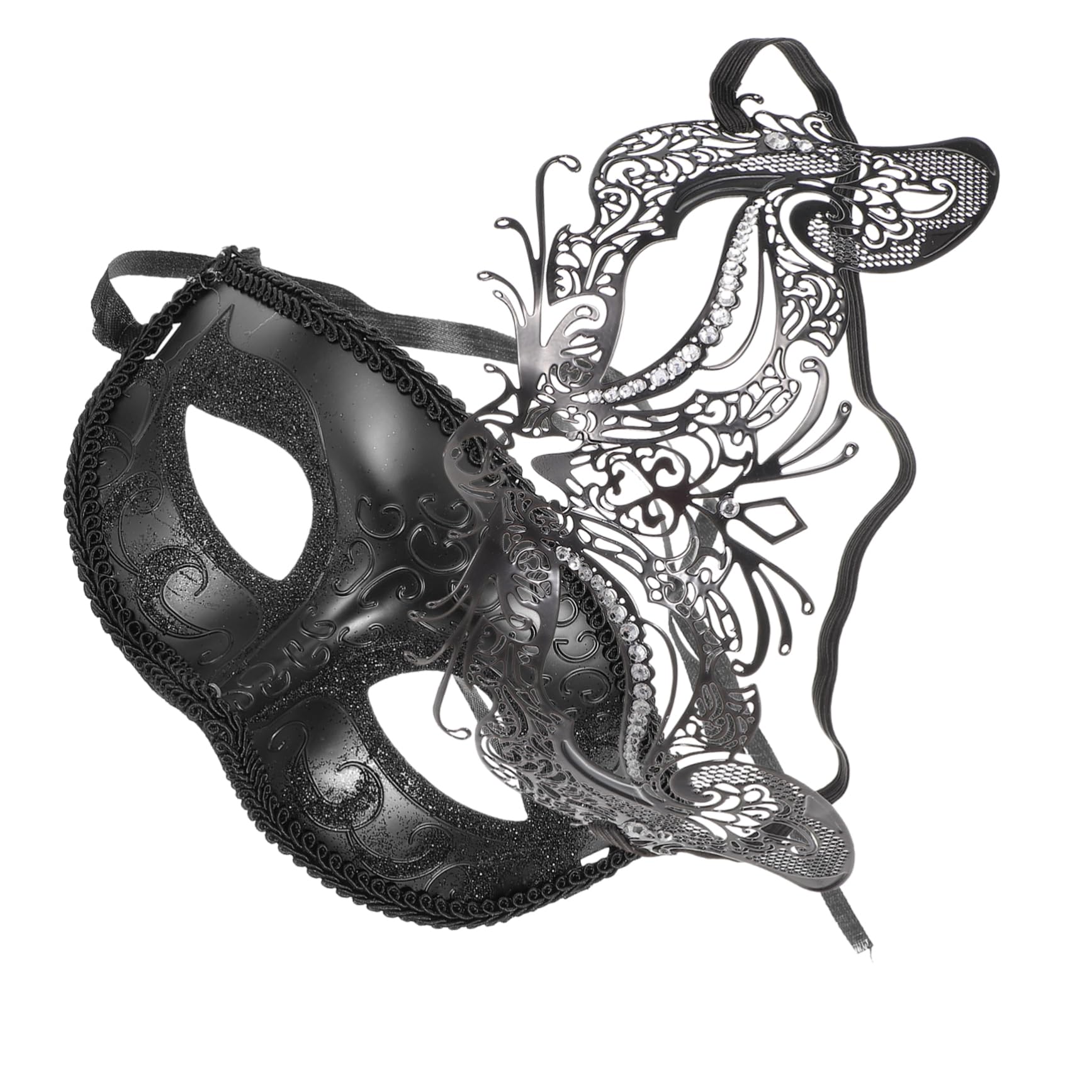 LIFKOME 8stücke Elegante Masquerade Masken Für Frauen Mit Funkelnden Verzierungen Kostümaccessoires Für Halloween Und Themenpartys