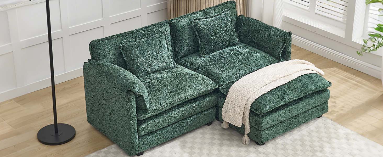 Amazon.com: GNIXUU 76.4” Small Sectional Sofa Cloud Couch