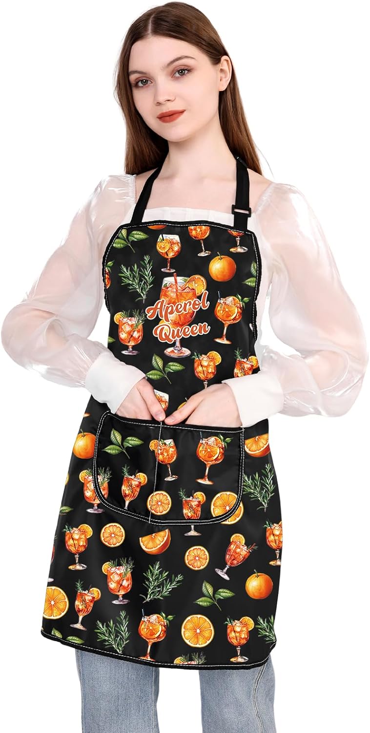 BDPWSS Aperol Spritz Gift Italian Aperol Spritz Lover Gifts Aperol Queen Apron Aperol Spritz Bachelorette Party Gift