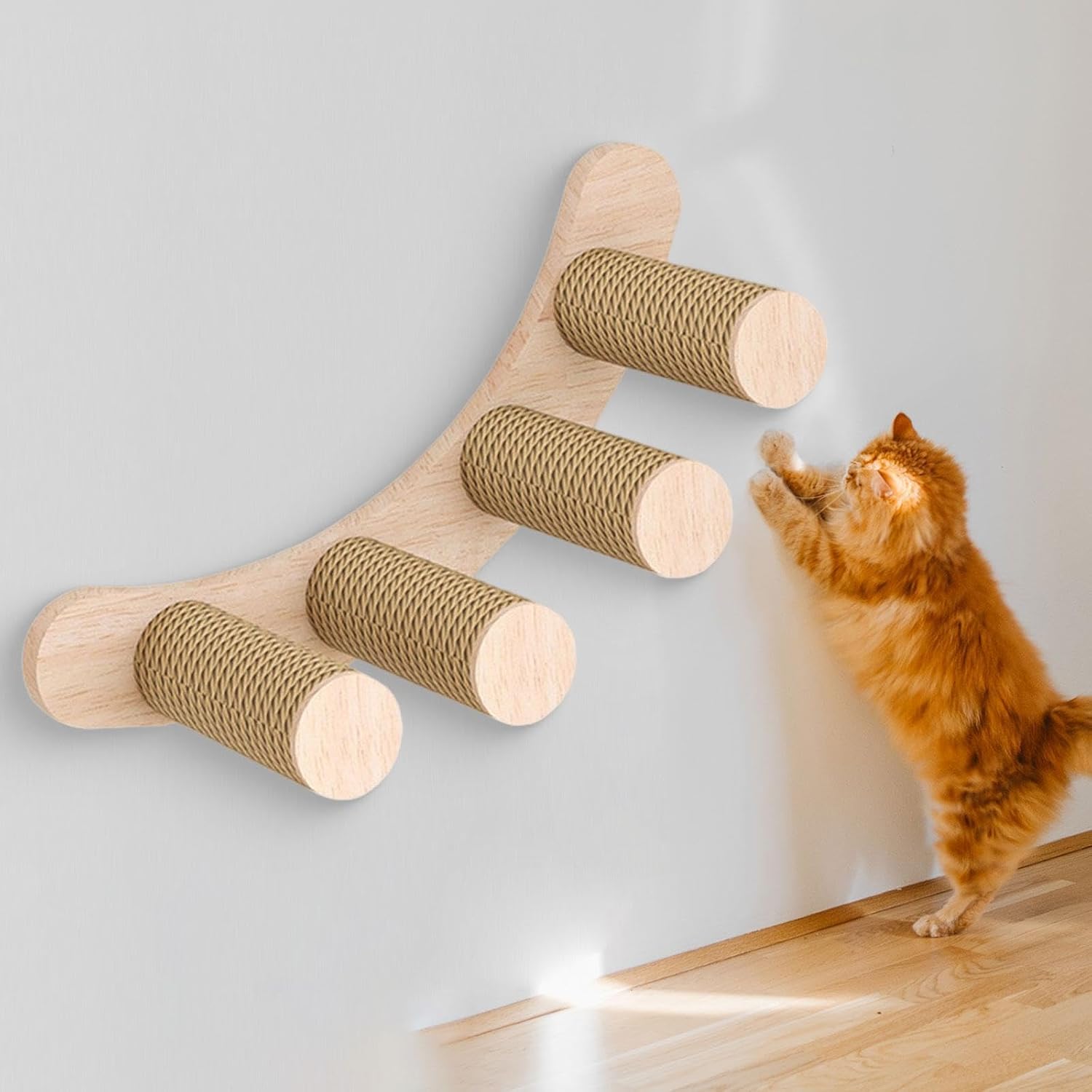 Cat Climbing Shelf Wall Mounted Easy to Install for Indoor Cats Four Step