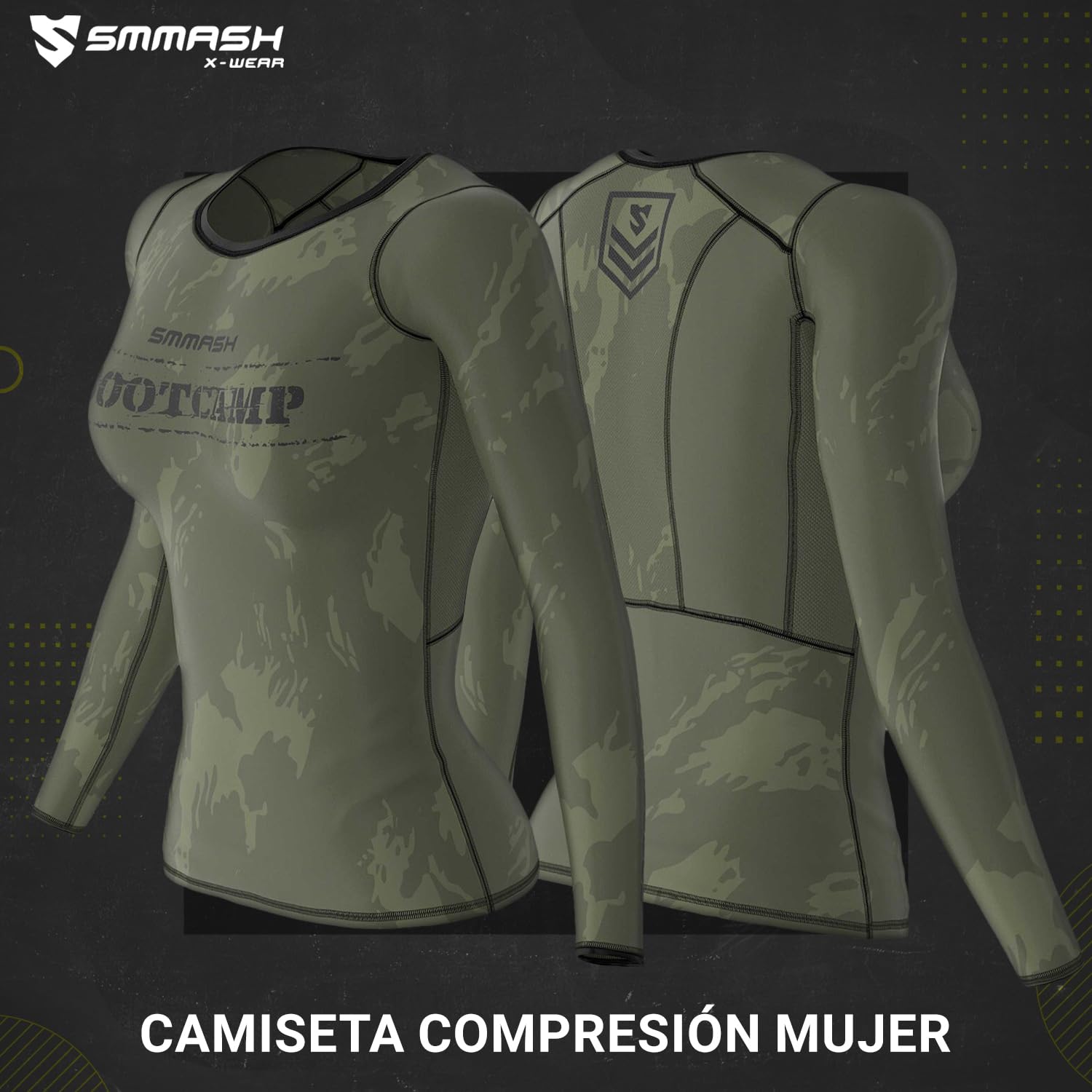 SMMASH Pride Womens Long Sleeve Compression Tops, Breathable and Light, Functional Thermal Shirt for Crossfit, Fitness, Yoga, Gym, Running, Sport Long Sleeved, Antibacterial Material…