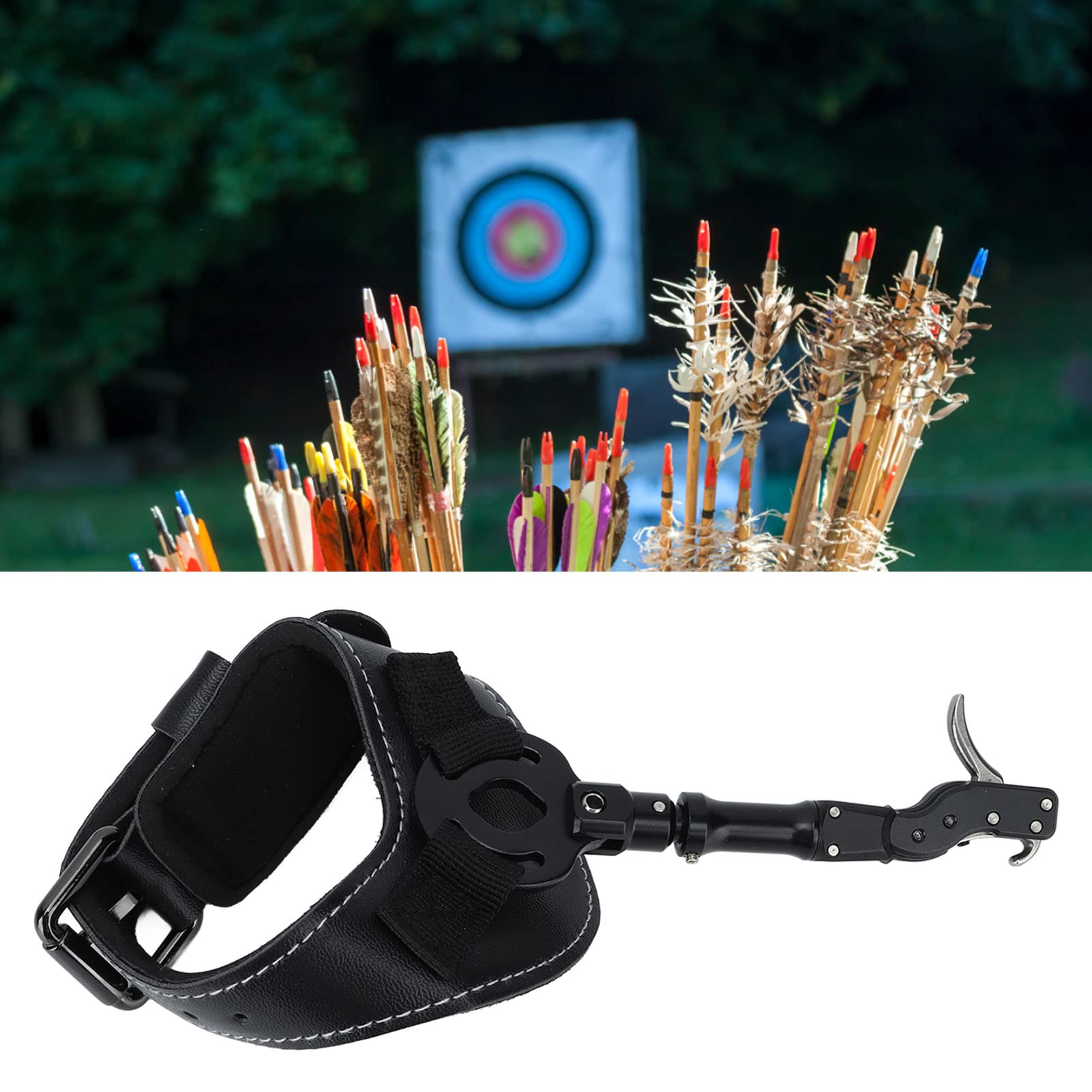Drfeify Trigger Aiuto di Rilascio di Tiro con l'Arco, Accessori Tiro con l'Arco Spargitore del Polso Freccia Compound