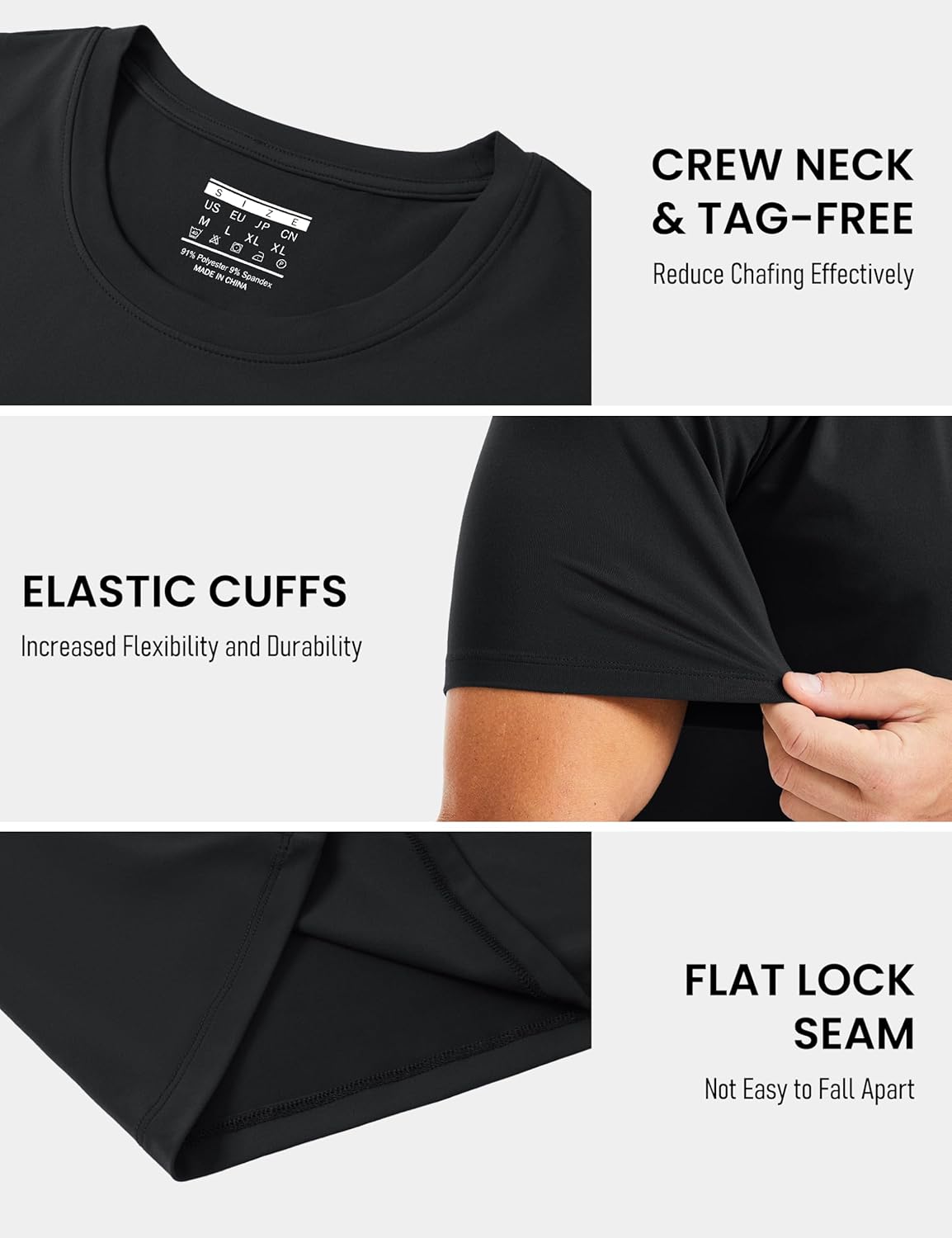 MAGCOMSEN Men's Workout Shirts Dry Fit Short Sleeve Shirts UPF 50+ Moisture Wicking Athletic Swim Tshirt Running Gym Fishing - Image 6