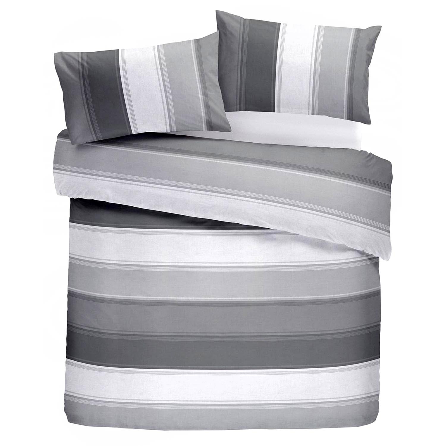 George Grey Fusion Betley Striped Duvet Set