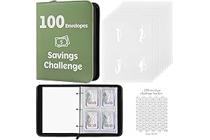 100 Envelopes Money Saving Challenge Budget Binder