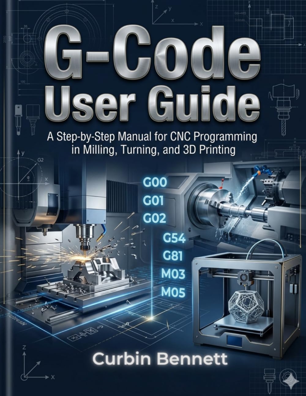 G-Code User Guide: A Step-by-Step manual to CNC Programming for Milling, Turning, and 3D Printing