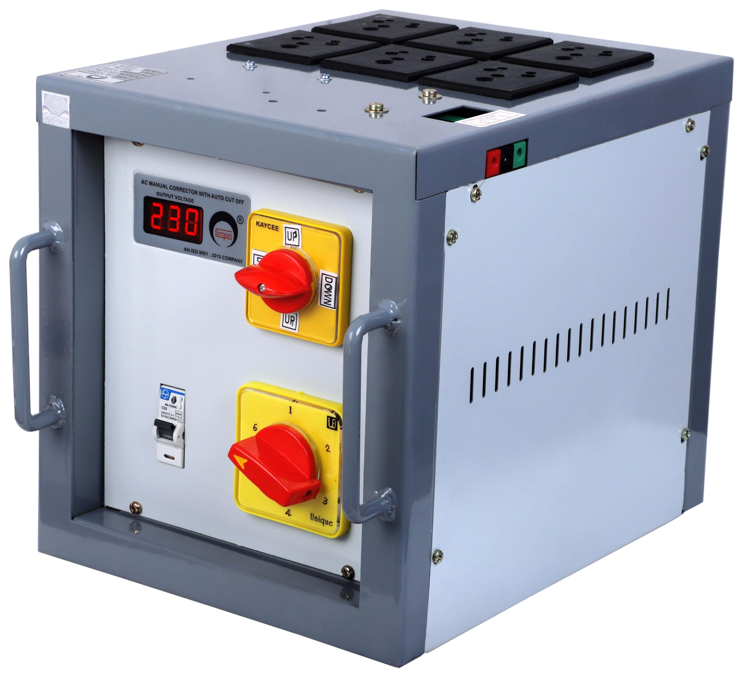 場数　junction stabilizer 1個 AXVOLT 5 KVA Manual Voltage stabilizer for DJ System Input 130v to