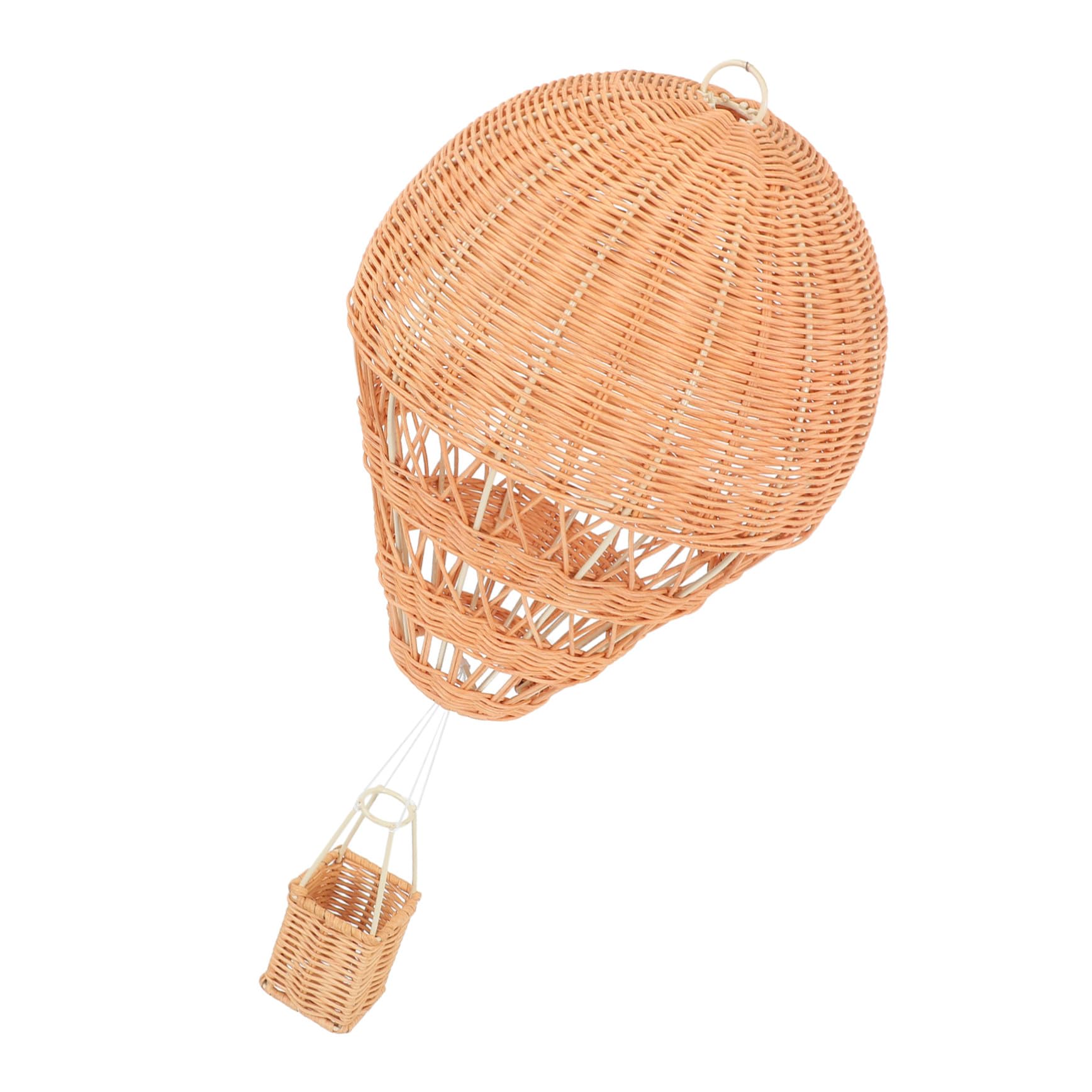 Montgolfière rotin tressé décoration suspendue chambre bébé et fêtes