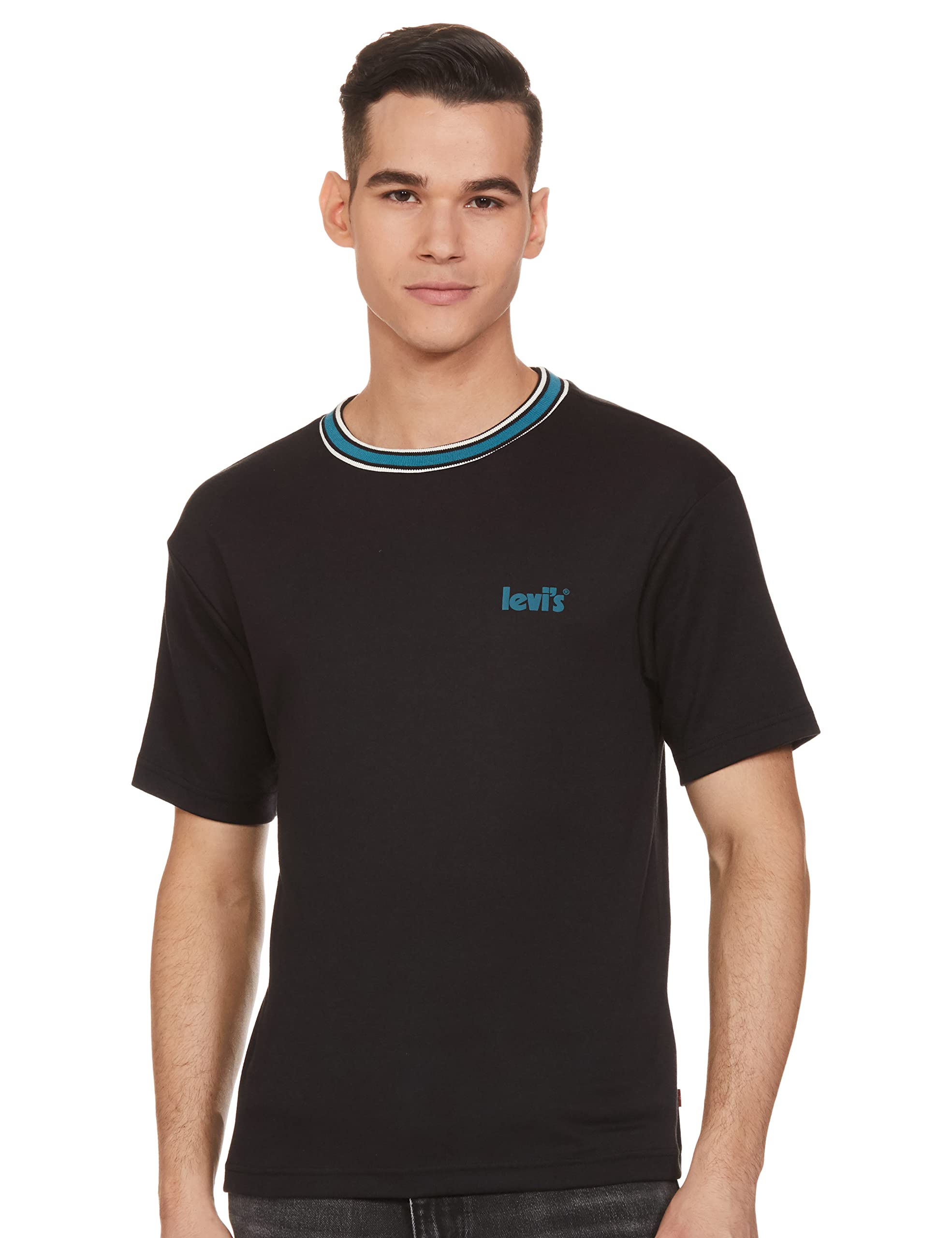 Levi'sMen's Cotton Relaxed Fit Solid T-Shirt