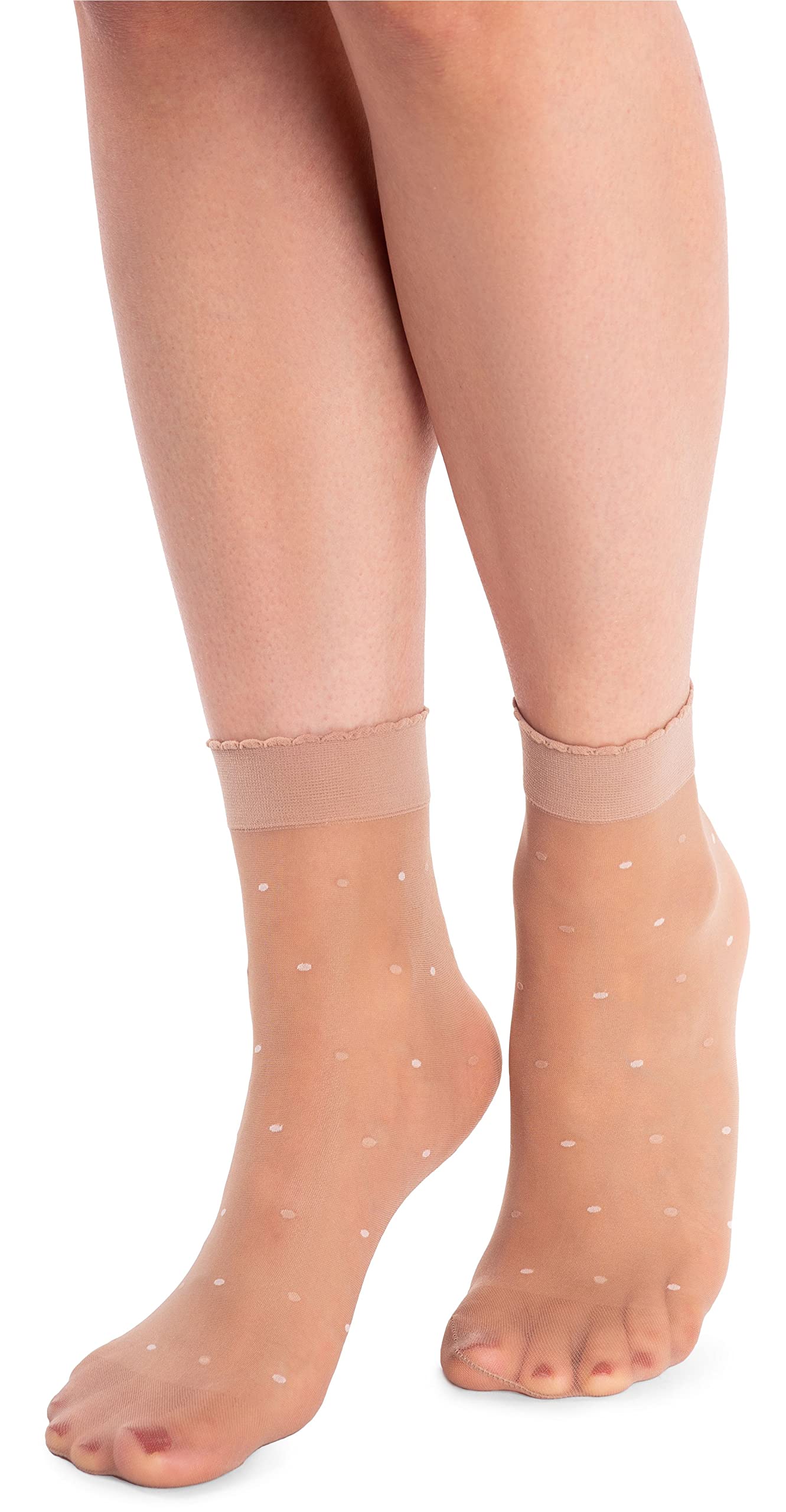 NOQ Womens Fashionable Patterned Socks Fancy Stockings Sheer Pop Free Size, Carry Naturel