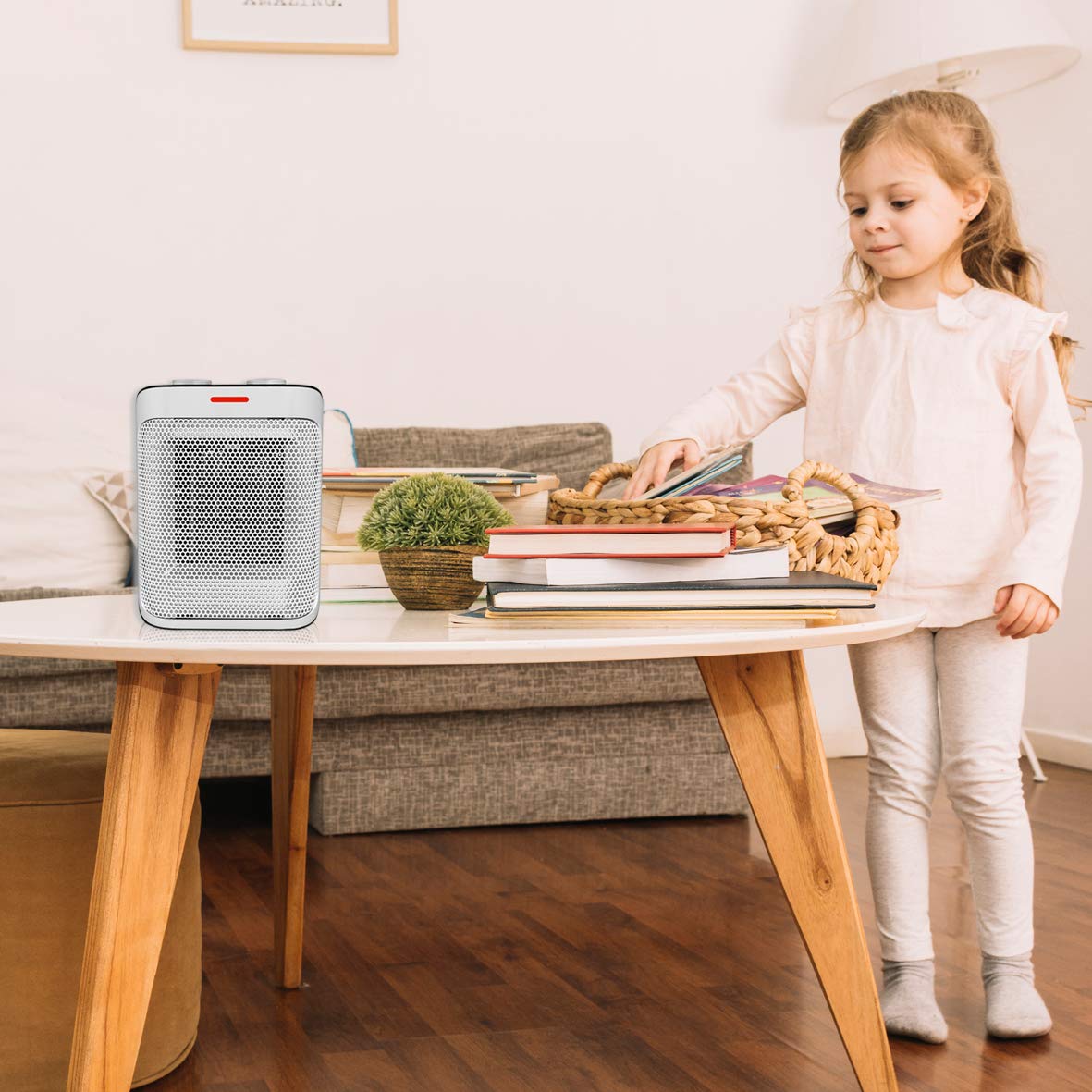 Silentnight 38350 Ceramic PTC Heater / 2 Heat Settings 750W 1500W / Cooling  Function / Silver - Buy Online - 172469996