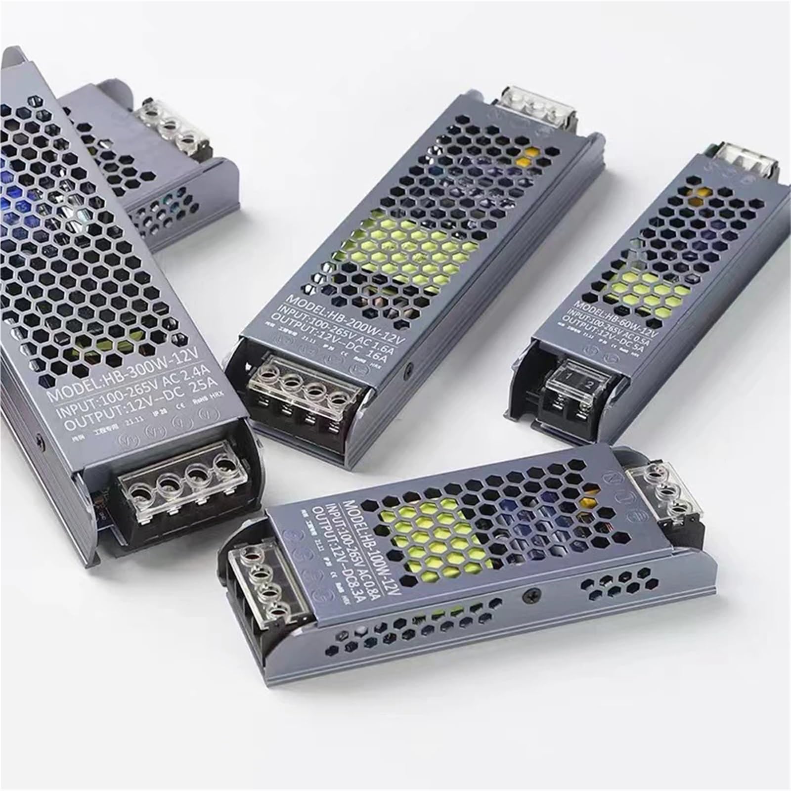 Super cienki zasilacz przełączający AC DC 220 V do 12 V 24 V 12 V V 60 W 100 W 200 W 300 W 400 W A/D do taśm LED (400 W, DC 24 V)