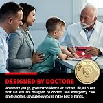 Protect Life 100-Piece First Aid Kit for Home, Business, Car, Camping & Hiking | HSA/FSA Eligible Emergency Survival Medical Kit