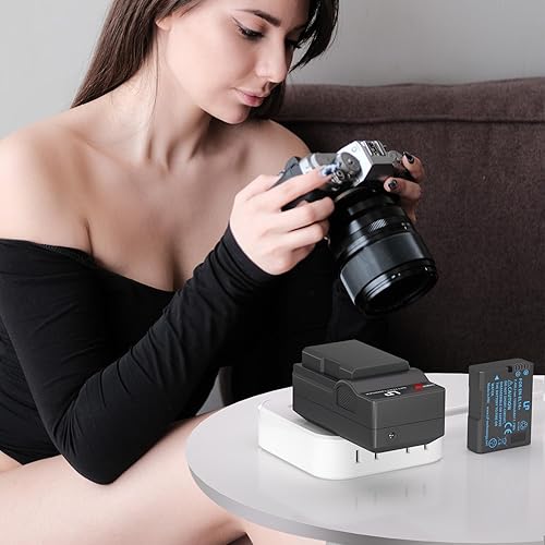 Miniatura 6 de EN-EL14 EN EL14a, paquete de 2 baterías LP y cargador, compatible con Nikon D3500, D5600, D3300, D5100, D5500, D3100, D3200, D5200, D5300, D3400,