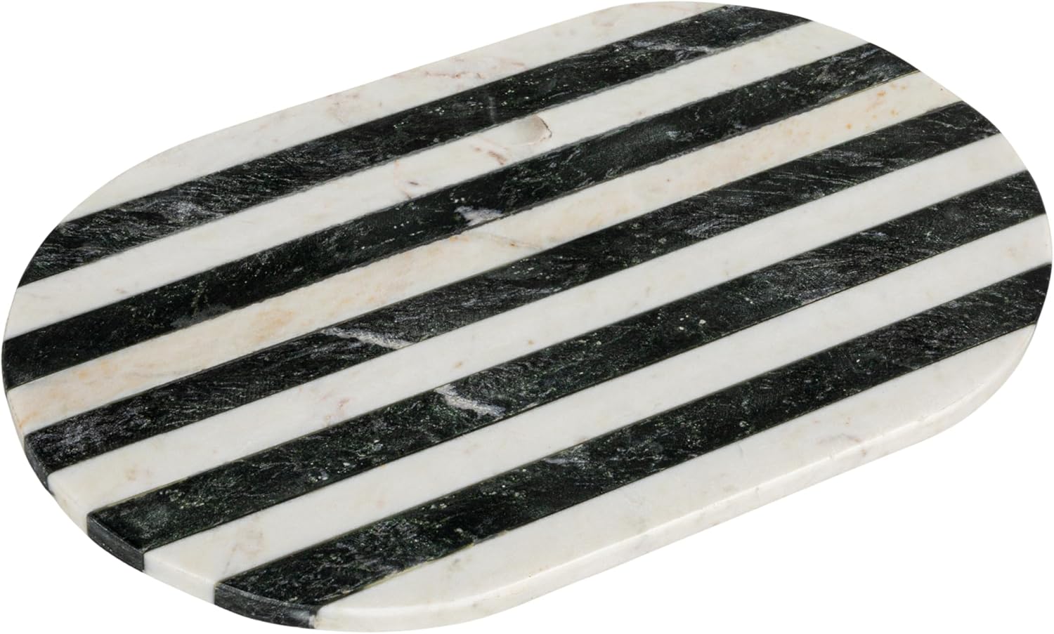 Bloomingville Black & White Striped Marble Cutting Board