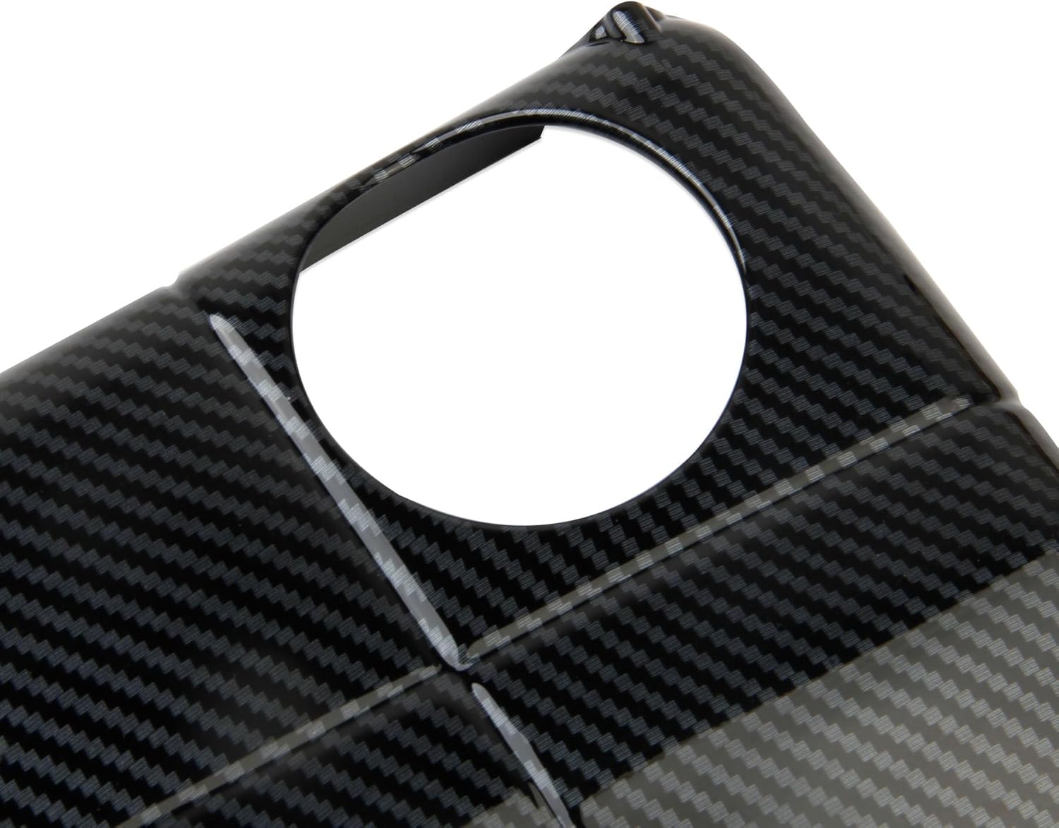 Korlot Carbon Fiber Style Engine Hood Coolant Cooling Liquid Tank Cover Trim Accessories for Chevrolet Corvette C7 2014-2019