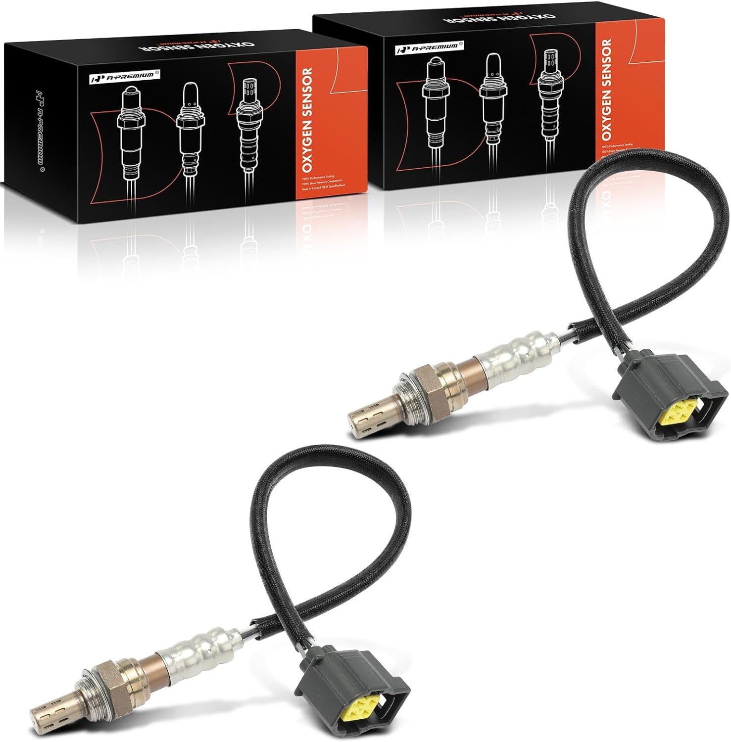 Photo 1 of A-Premium O2 Oxygen Sensor Compatible with Chrysler, Dodge, Jeep, Mercedes-Benz, Ram, Volkswagen Models - 200, 300, Sebring, Durango, Dakota, Grand Cherokee, Liberty - 2-PC Set