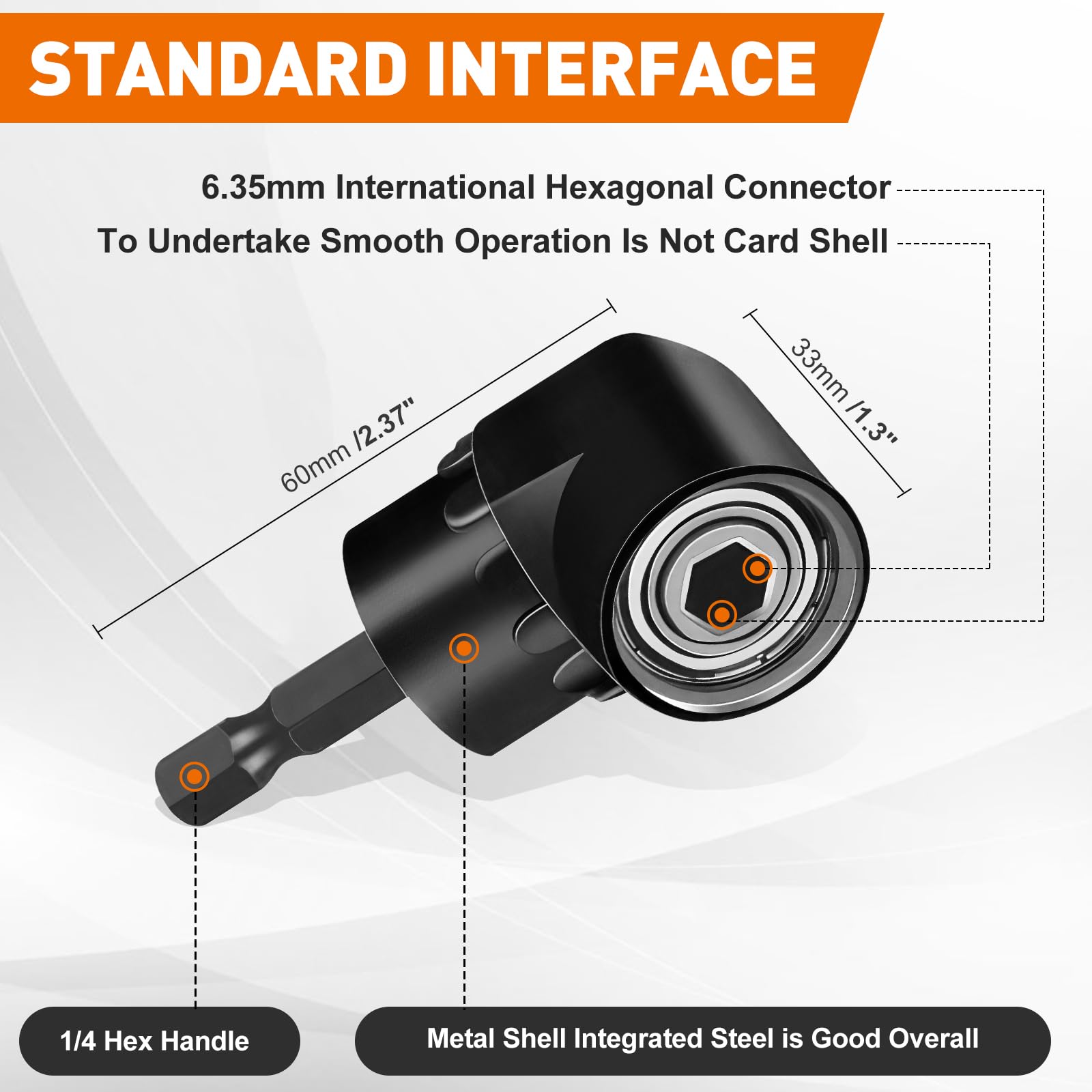 31pcs Flexible Drill Bit Extension Set, Rotatable Joint Socket 1/4 3/8 1/2" Hex Socket Adapter Set - Image 2
