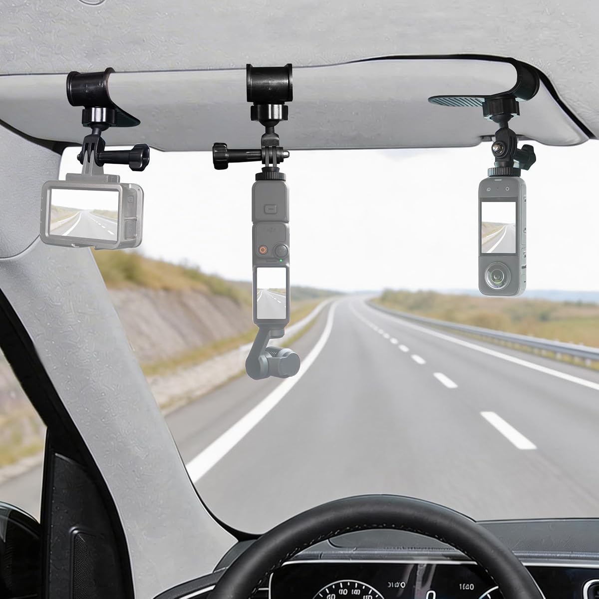 Walking Way Car Sun Visor Mount