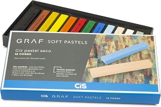 Giz Pastel Seco Graf Soft, CIS, Caixa c/12 cores tradicionais sortidas