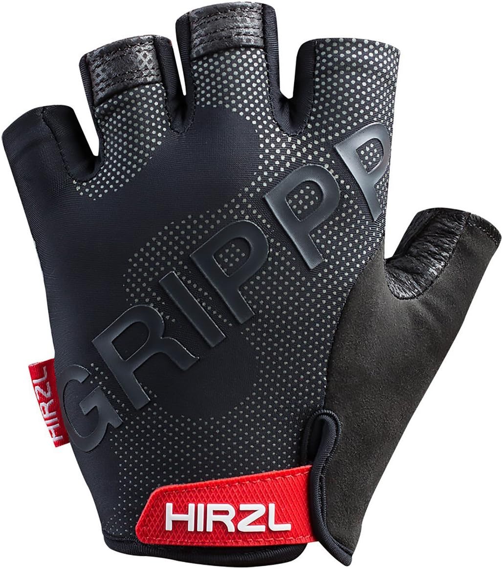 HIRZL Grippp Tour SF 2.0 Leather Bike Gloves, Short Finger, Breathable, Foam Padded, Anti-Slip, Sweat and Water Resistant, Ergonomic, Durable, MTB, Road, Mountain, Cycling, Swiss Technology……