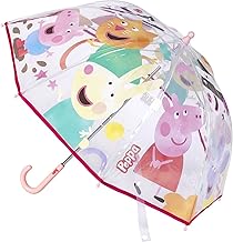 Peppa Pigg Bubble Umbrella - Printed with Series Characters - Manual Opening - 100% POE with Fiberglass Structure