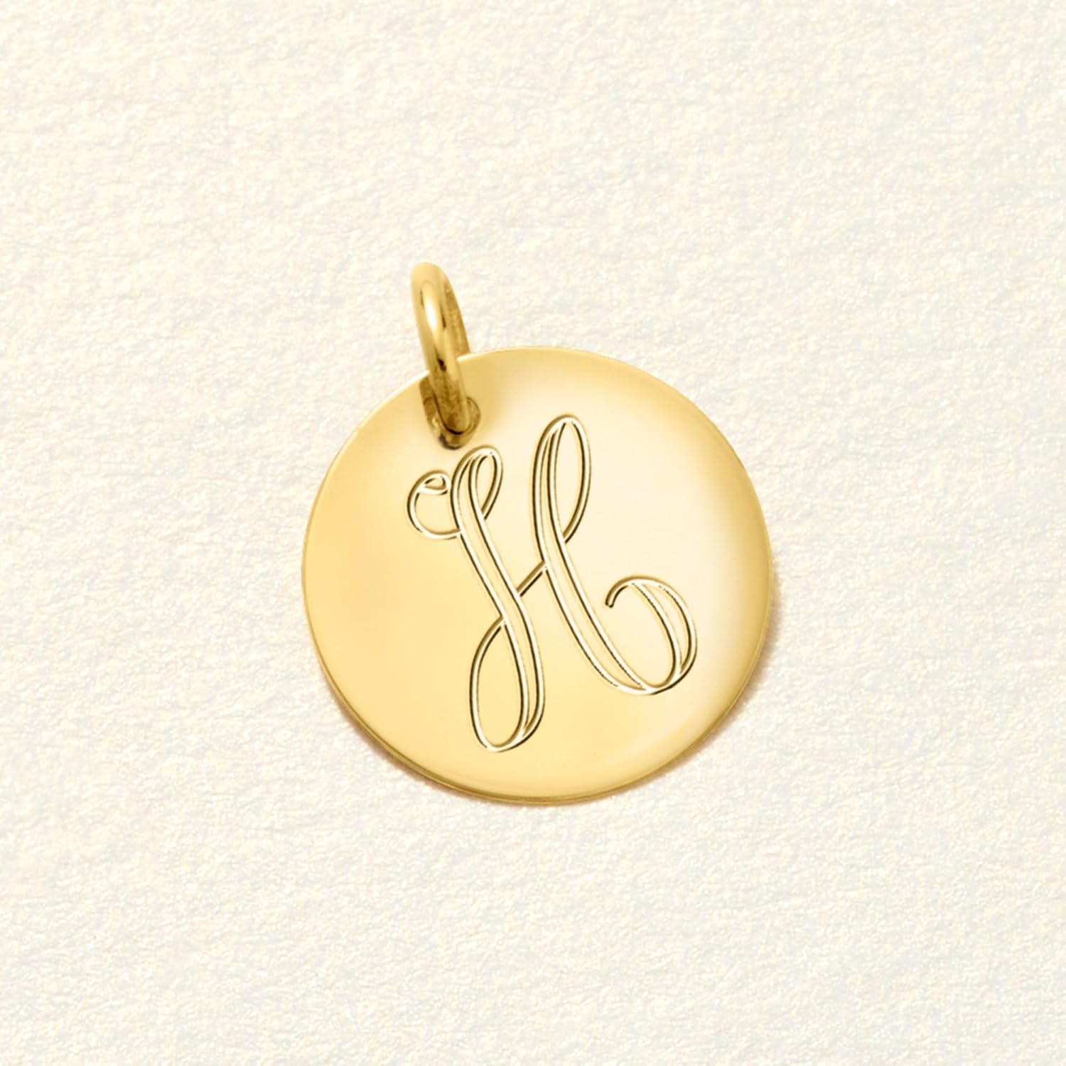 Pure Collection by Ross-Simons Italian 14kt Yellow Gold Personalized Disc Charm