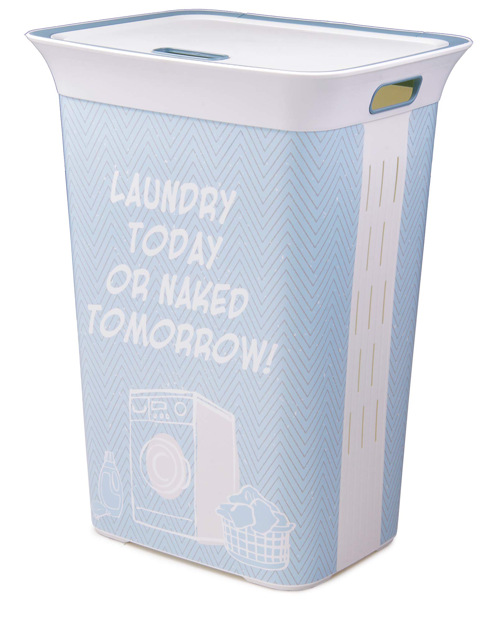 Ondis24 Wäschekorb Wäschetruhe Wäschesammler Wäschepuff Moda Witty 60 L Küche, Haushalt & Wohnen