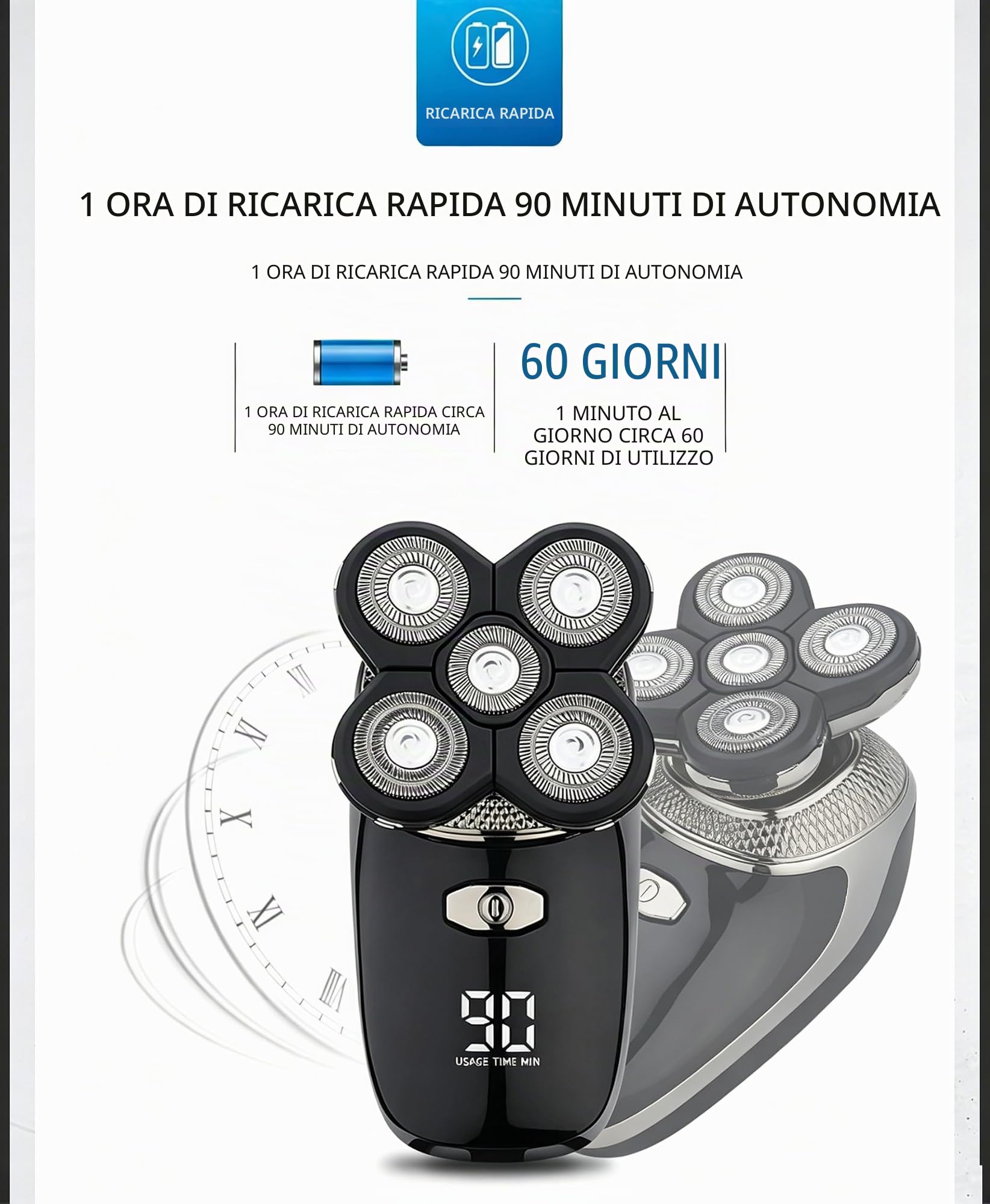 Bennii Rasoio Corpo, Bennii Butt Shaver Pro Corpo, Ricarica Impermeabile a 360°, Con Rifinitore per Peli Del Naso, Benniirasoio Intimo Testa Ecorpo, Portatile E Adatto per Viaggi Piacere