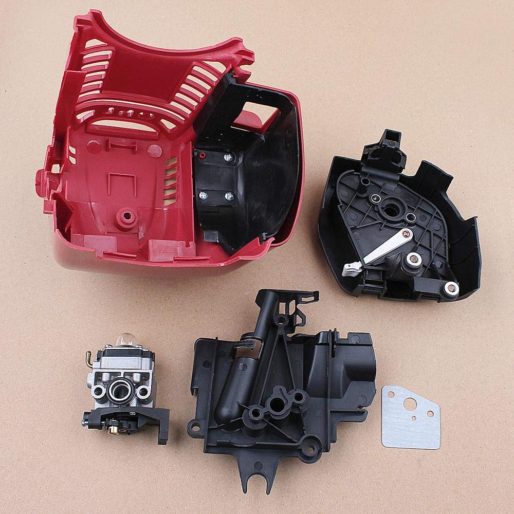 (Accesorios de herramientas al aire libre) Carburador Cilindro Filtro de Aire Cubierta Cubierta de Línea de Combustible para H GX35 GX35NT HHT35 1.3HP 4 tiempos Mini Motor de Gas Motor Trimmer