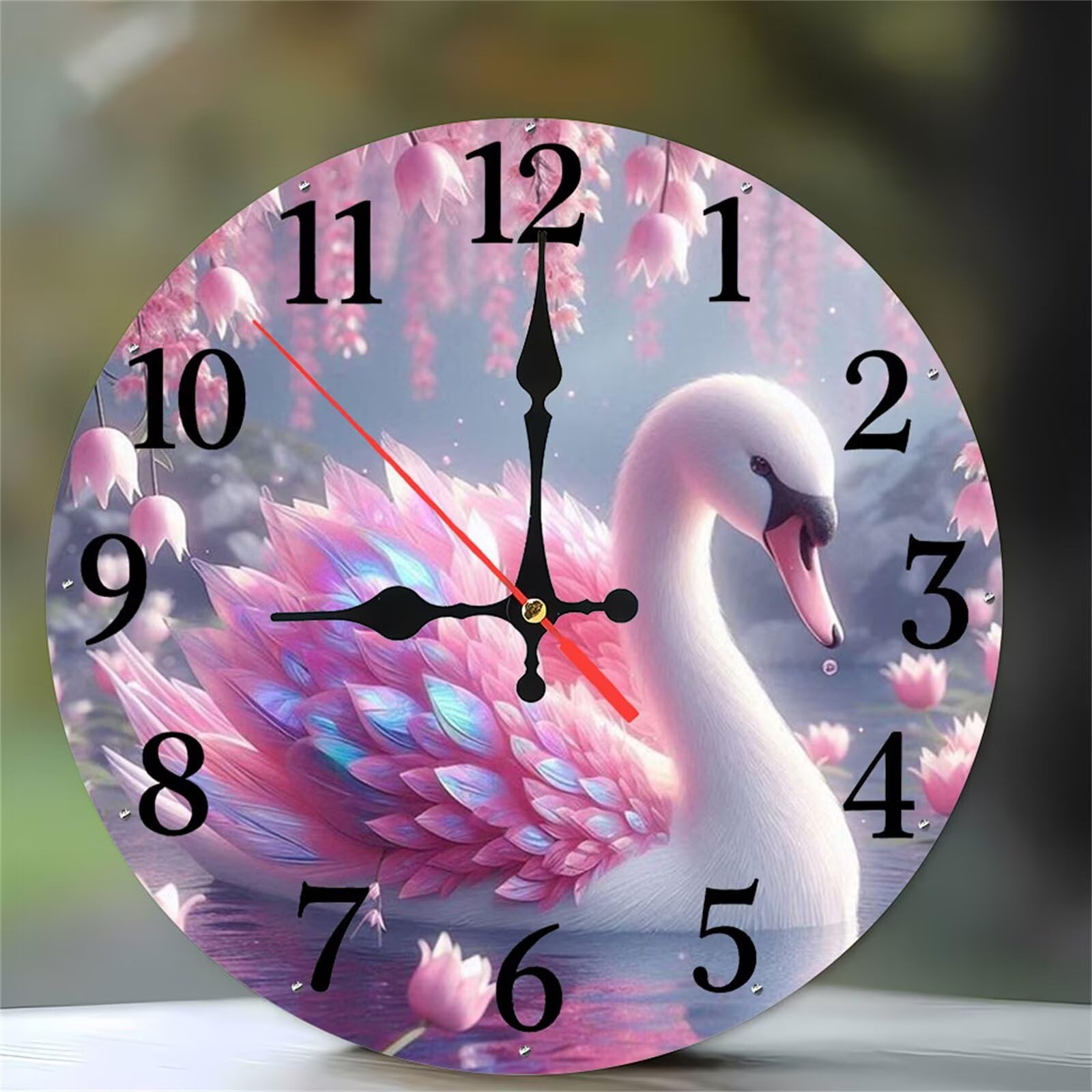 Horloge murale cuisine silencieuse à quartz pour lire l'heure