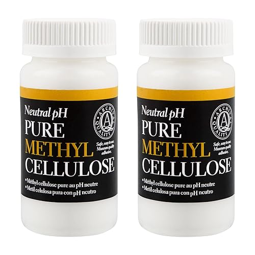 Lineco, Adhesivo de metilcelulosa de pH neutro, 1.5 onzas, adhesivo reversible de agua de calidad de archivo, ideal para reparar y pegar hojas,