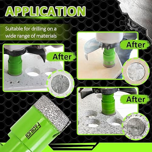 Miniatura 4 de Broca de núcleo de diamante - Sierra de agujero para azulejos de 5" 127mm Broca de núcleo de granito para azulejos de porcelana Granito Mármol