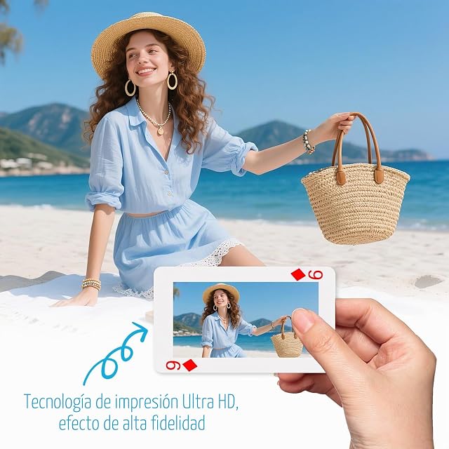 Foto 2 de 8 de XGSiNuoBao Cartas de juego personalizadas con fotos y texto, cartas estándar personalizadas para bodas