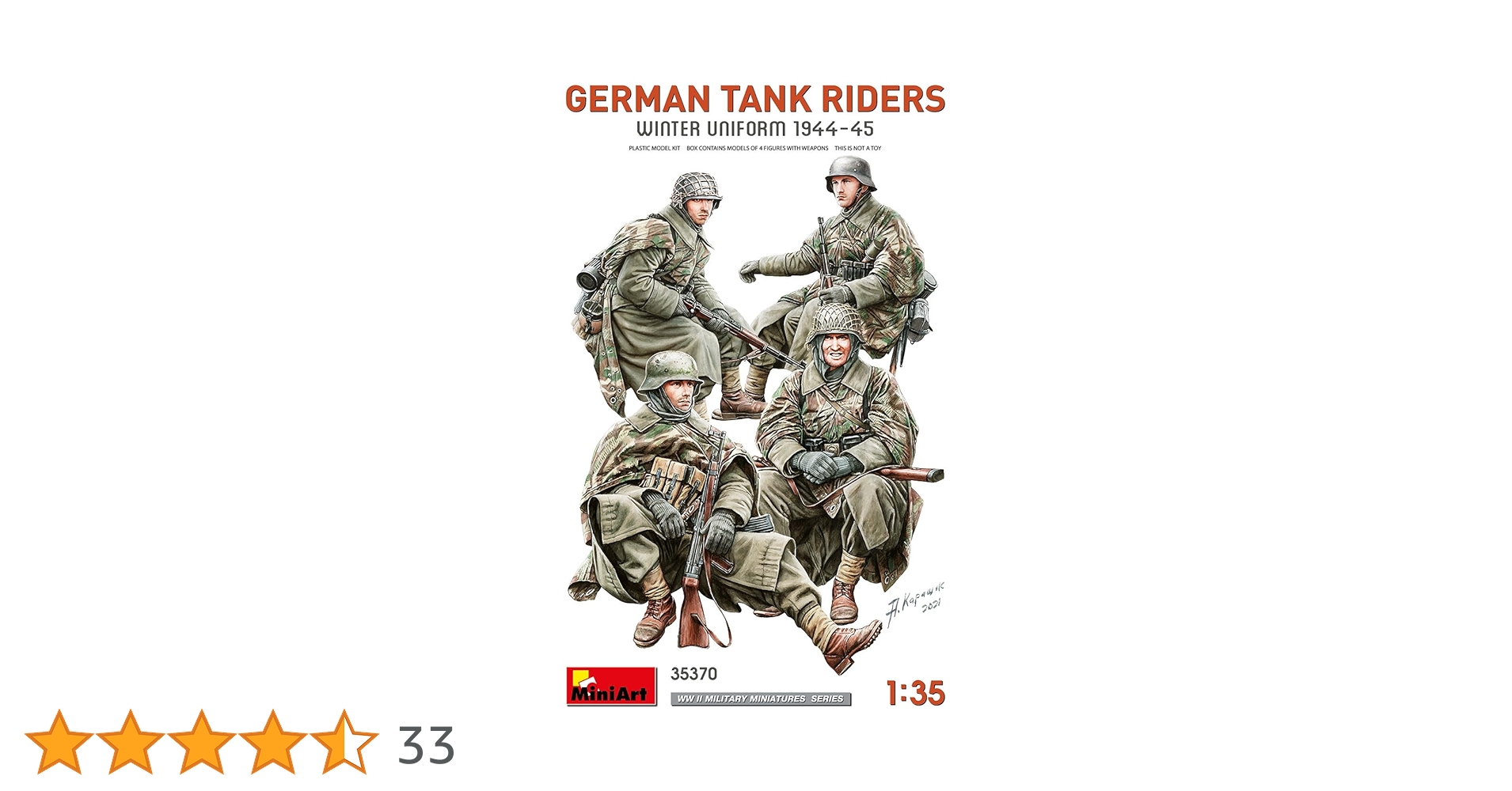 Amazon | ミニアート 1/35 ドイツ 戦車乗組員 冬季仕様 1944