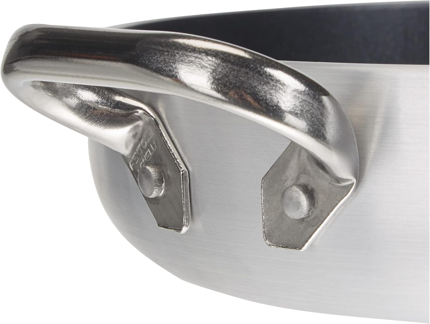 Pentole Agnelli Aluminium Anti - Adherent Professional Platinum Omelette Pan 5 Mm. with 2 Handle, Diameter 24 Cm.