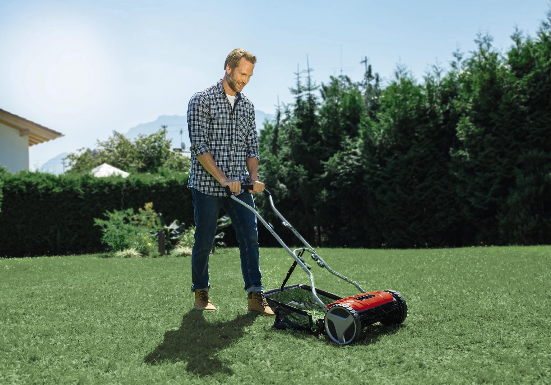 Einhell Tondeuse à Gazon Manuelle GC-HM 38 S-F 250 m² 13-38 mm 26L