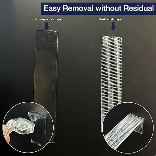 Miniatura 4 de Cinta adhesiva de doble cara resistente, 1 pulgada y 16.5 pies, súper fuerte, nano de doble cara, con núcleo de filamento, cinta de montaje