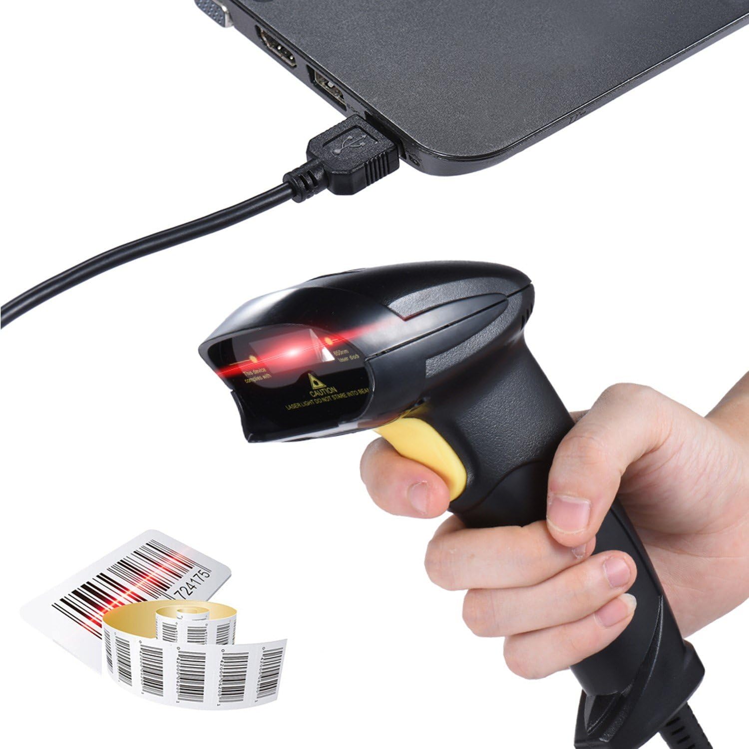 POS Laser USB Barcode Scanner:::: yhd-8200
